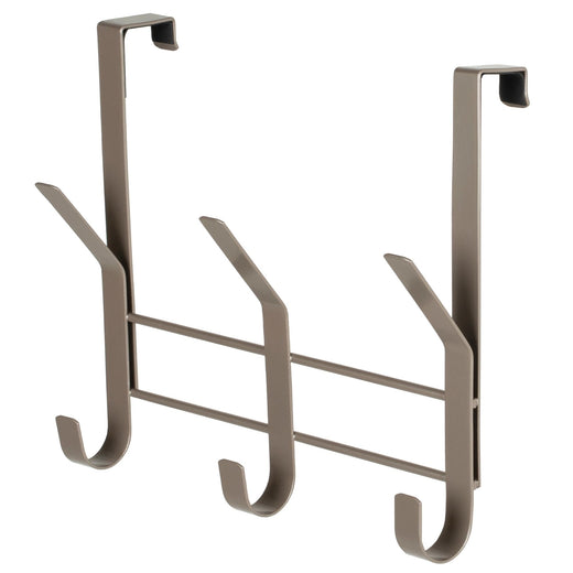 Neatfreak 8.5" Over The Door Metal 3 Hook, Champagne