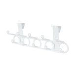 NeatFreak Plastic 10-Hook Over the Door Hook, White, 18.5-in