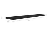 NewAge Bold 3.0 Display Wall Shelf Set, 72-in, Black, 2-pk image 3