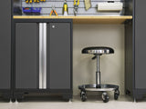 NewAge Bold 3.0 Series 24-Gauge Steel Garage Cabinetry Set with Stainless Steel Top, Partial Assembly, 96-in x 18-in x 72-in, 6-pc image 6