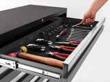NewAge Bold 3.0 Series Lockable 5-Drawer Steel Tool Cabinet with Adjustable Legs, Fully-Welded, Black/Grey, 36-in image 3