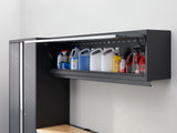 NewAge Bold 3.0 Series Lockable Steel Garage Cabinetry Set with Bamboo Top, Grey, 120-in x 18-in x 72-in, 5-pc image 3