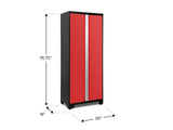 NewAge Bold Series 24-Gauge Steel RTA Storage Locker with 3 Shelves, Black/Red, 30-in image 5