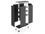 NewAge Bold Series Lockable 24-Gauge Steel RTA Storage Locker with 3 Shelves, Grey/Black, 36-in