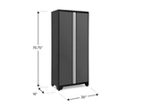 NewAge Bold Series Lockable 24-Gauge Steel RTA Storage Locker with 3 Shelves, Grey/Black, 36-in image 5