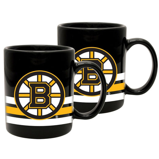 NHL Boston Bruins Ceramic Mug, 11-oz, 2-pk
