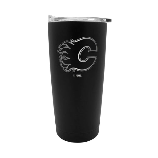 NHL Calgary Flames Executive Stainless Steel Insulated Travel Tumbler, Black, 20-oz