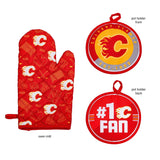 NHL Calgary Flames Kitchen Oven Mitt Pot Holder Set, 2-pc image 3