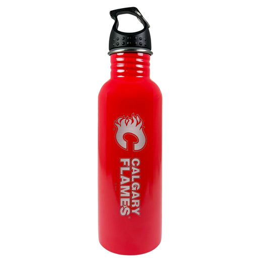 NHL Calgary Flames Stainless Steel Water Bottle, 25-oz