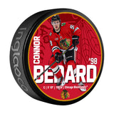 NHL Chicago Blackhawks Connor Bedard Hockey Puck, 6-oz