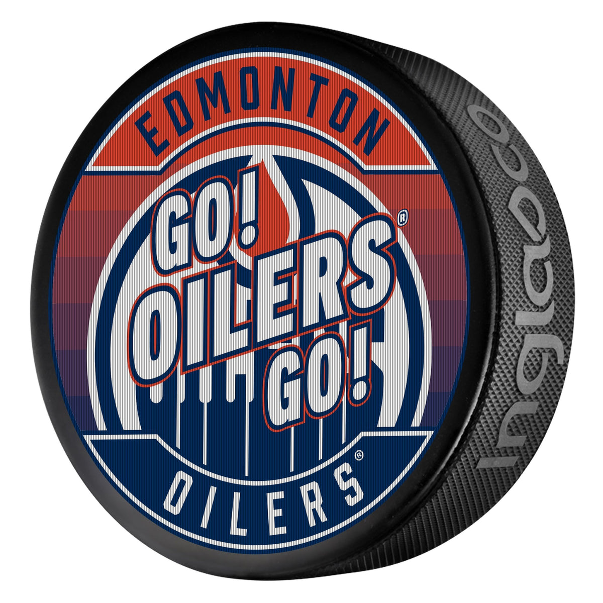 NHL Edmonton Oilers Dual-Image Lenticular Hockey Puck, 6-oz