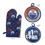 NHL Edmonton Oilers Kitchen Oven Mitt Pot Holder Set, 2-pc image 3