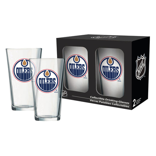 NHL Edmonton Oilers Mixing Pint Glass Box Set, 2-pk, 16-oz