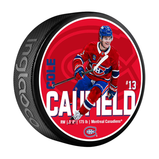 NHL Montreal Canadiens Cole Caufield Hockey Puck, 6-oz