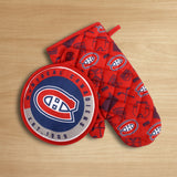 NHL Montreal Canadiens Kitchen Oven Mitt Pot Holder Set, 2-pc image 4