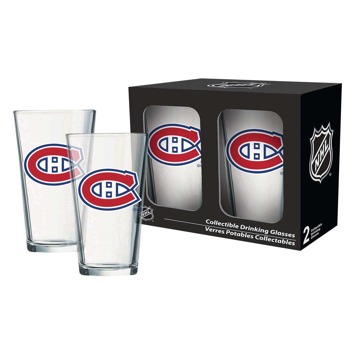 NHL Montreal Canadiens Mixing Pint Glass Box Set, 2-pk, 16-oz
