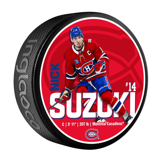 NHL Montreal Canadiens Nick Suzuki Hockey Puck, 6-oz
