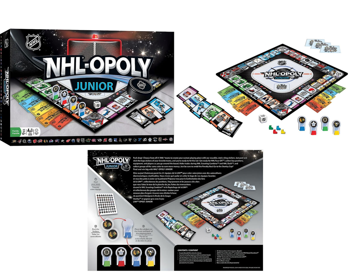 NHL-OPOLY Hockey-Themed Board Game for 2-4 Players