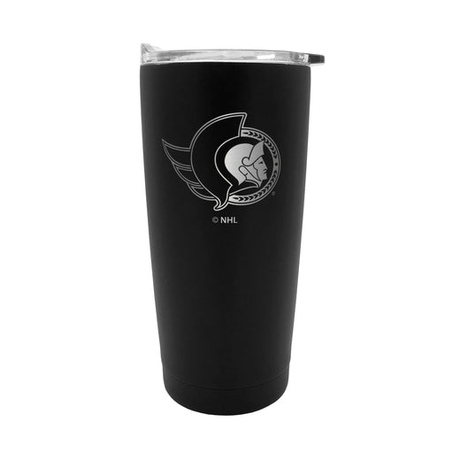 NHL Ottawa Senators Executive Stainless Steel Insulated Travel Tumbler, Black, 20-oz
