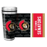 NHL Ottawa Senators Full Wrap Wallpaper Travel Mug, 14-oz