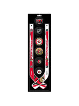 NHL Ottawa Senators Mini Hockey Pucks & Sticks Set, 8-pc