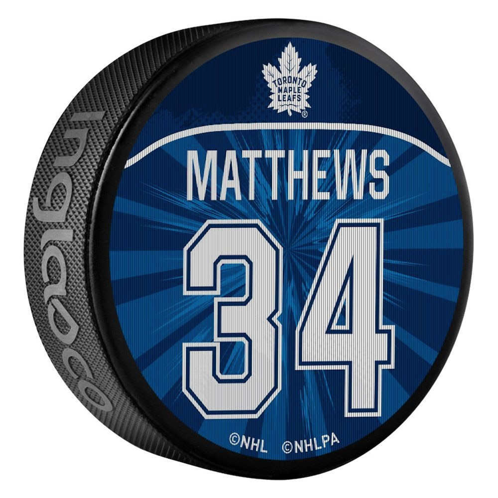 NHL Toronto Maple Leafs Auston Matthews Dual Image Lenticular Puck, 6-oz