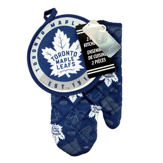 NHL Toronto Maple Leafs Kitchen Oven Mitt Pot Holder Set, 2-pc