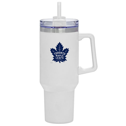 NHL Toronto Maple Leafs Travel Mug with Straw and Handle, 40-oz