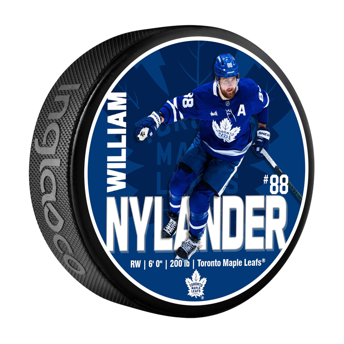 NHL Toronto Maple Leafs William Nylander Hockey Puck, 6-oz