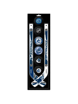NHL Vancouver Canucks Mini Hockey Pucks & Sticks Set, 8-pc