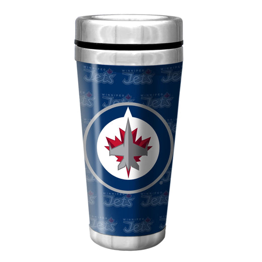 NHL Winnipeg Jets Full Wrap Wallpaper Travel Mug, 14-oz