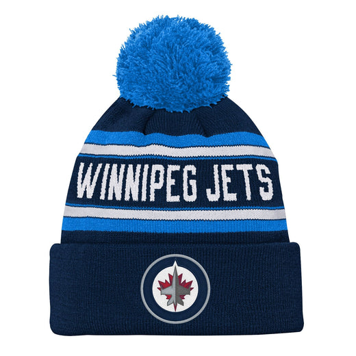 NHL Winnipeg Jets Jacquard Cuffed Knit Pom Toque, Youth