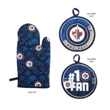NHL Winnipeg Jets Kitchen Oven Mitt Pot Holder Set, 2-pc image 3