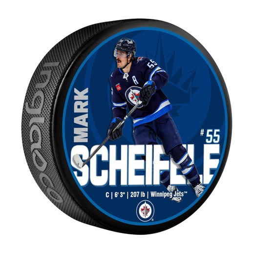 NHL Winnipeg Jets Mark Scheifele Hockey Puck, 6-oz