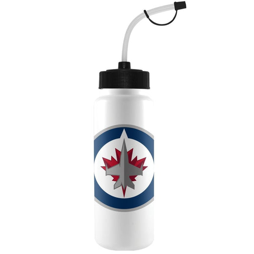 NHL Winnipeg Jets Officially Licensed Hockey Water Bottle, 1-L