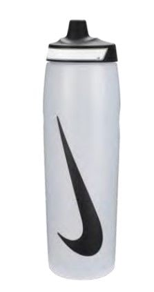 Nike Refuel Squeeze Water Bottle, BPA Free, 32-oz, Clear/Black