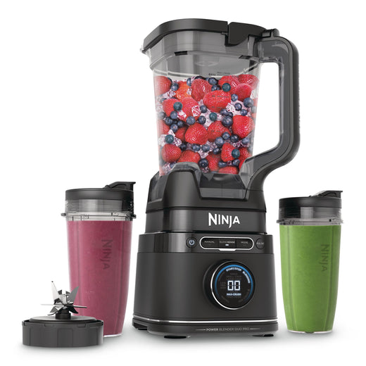 Ninja BlendSense Duo Blender with 72-oz Full-Size Pitcher & Pre-Set Programs, Includes Two 24-oz Single-Serve Cups, 1800W