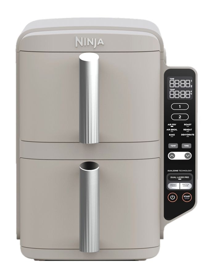 Ninja Dual Stacked Space-Saving Air Fryer, Sandstone
