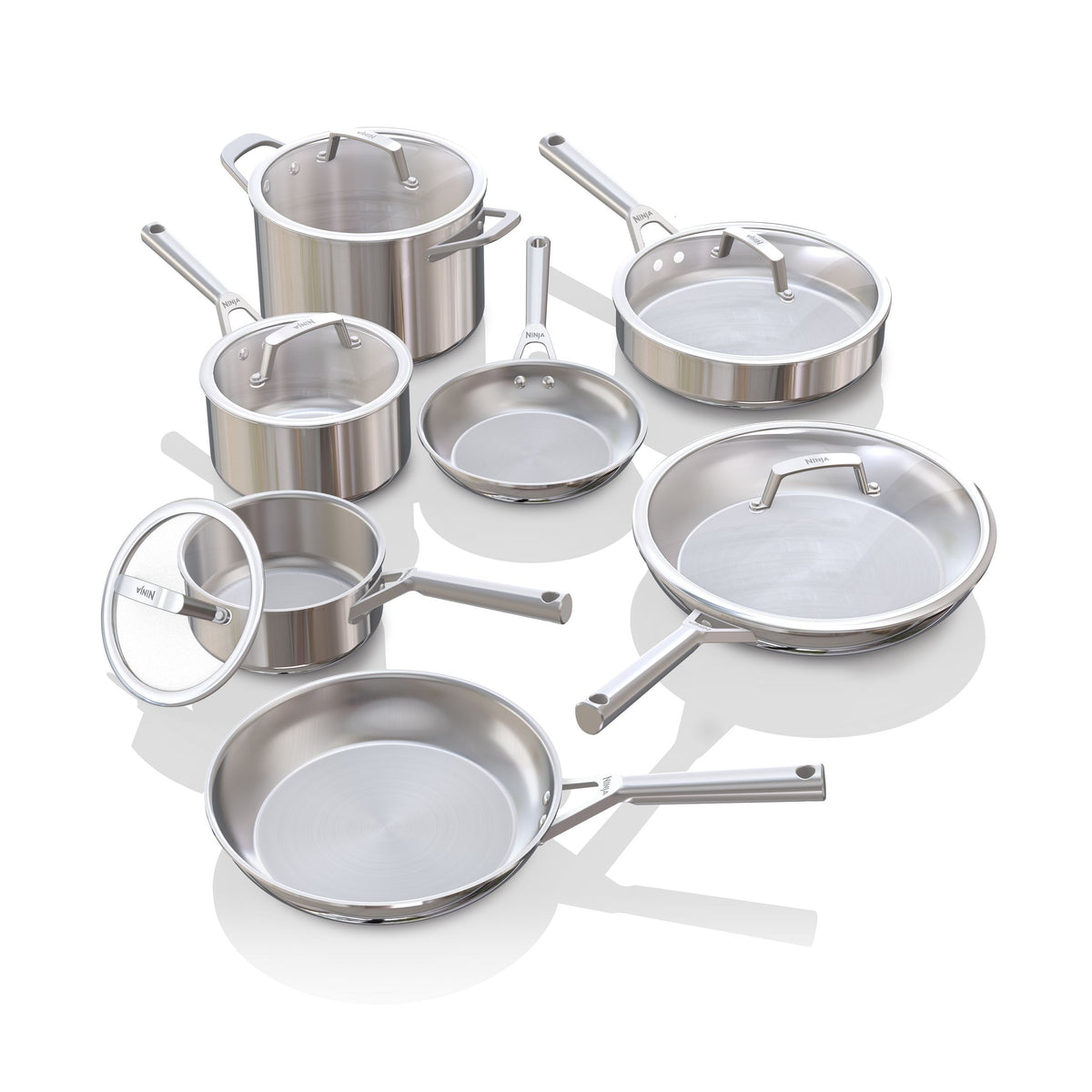 Ninja Everclad 12 piece Stainless Steel Cookware Set