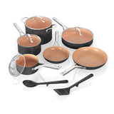 Ninja Extended Life Essential Ceramic Cookware Set, 12-pc, Dark Grey image 3