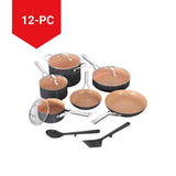 Ninja Extended Life Essential Ceramic Cookware Set, 12-pc, Dark Grey image 4