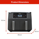 Ninja Foodi 2-Basket Air Fryer with 6 Cooking Functions, 8 Qt image 4