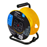 NOMA 100-ft Extension Cord Storage Reel with 4 Grounded Outlets and Circuit Breaker image 2