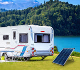 NOMA 100 Watt, 12V Crystalline Solar Panel Kit with Stand and Charge Controller image 4