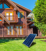 NOMA 100 Watt, 12V Crystalline Solar Panel Kit with Stand and Charge Controller image 5