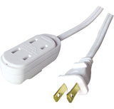 NOMA 14-ft 9-in 16/2 Indoor Extension Cord, Light-Duty, 3 Outlets, White image 3