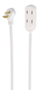 NOMA 15-ft 16/2 Indoor Extension Cord, 3 Outlets, Flat Plug, White image 4