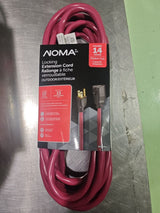 NOMA 16-ft 5-in 14/3 Outdoor Extension Cord with Grounded Outlet and Locking Connector, Red image 3