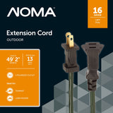 NOMA 16/2 Outdoor Extension Cord, Flexible, 1 Outlet, Green