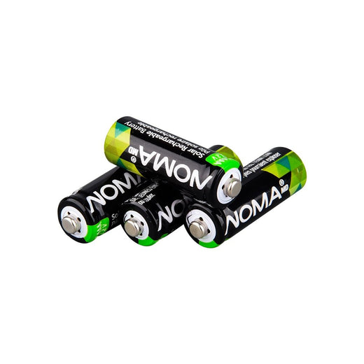 NOMA 2/3 AAA Ni-MH 200mAh Rechargeable Batteries for Solar Lights, 1.2V, 4-pk
